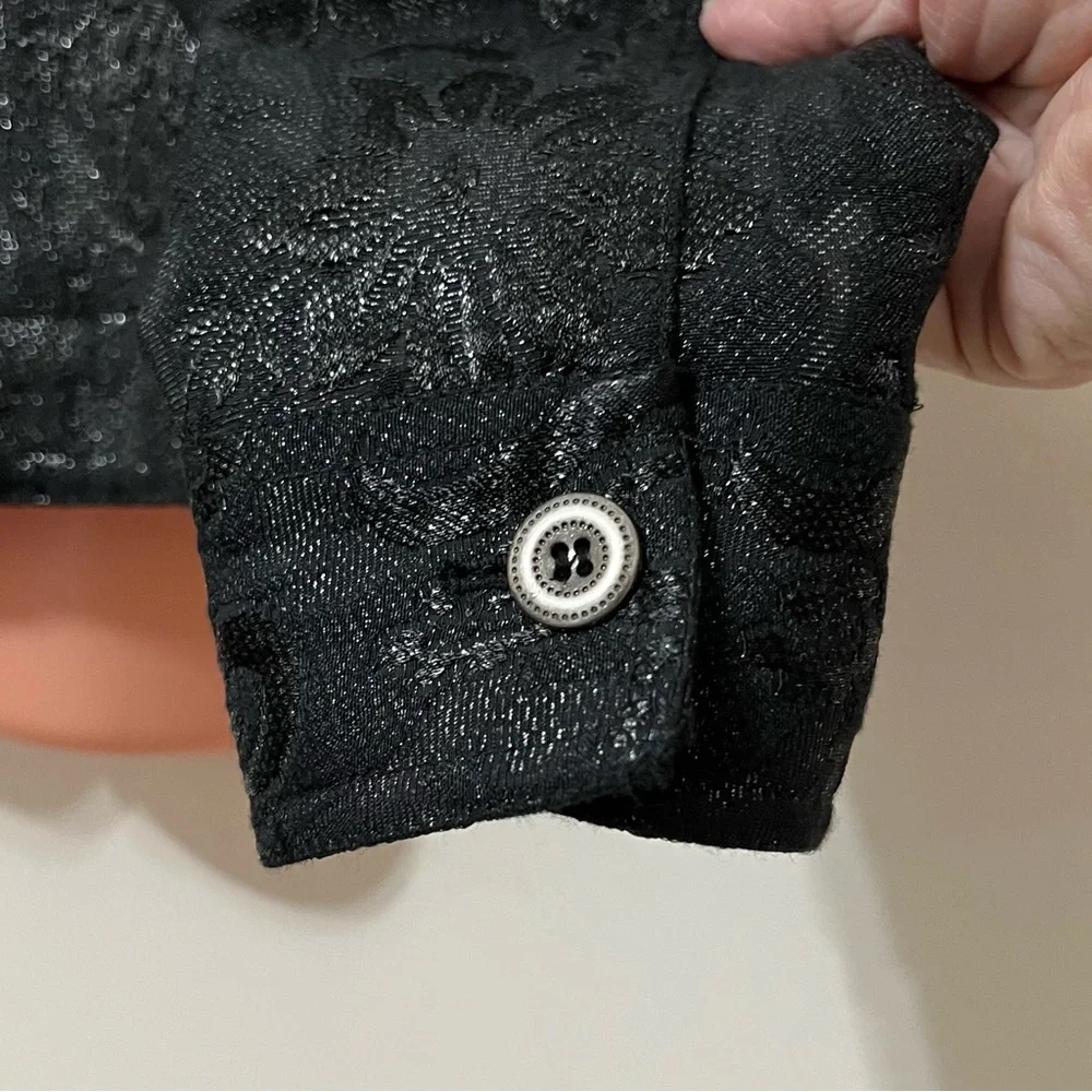 Ruby Rd. Black Textured Jacket Chic Whimsygoth - Picture 4 of 11